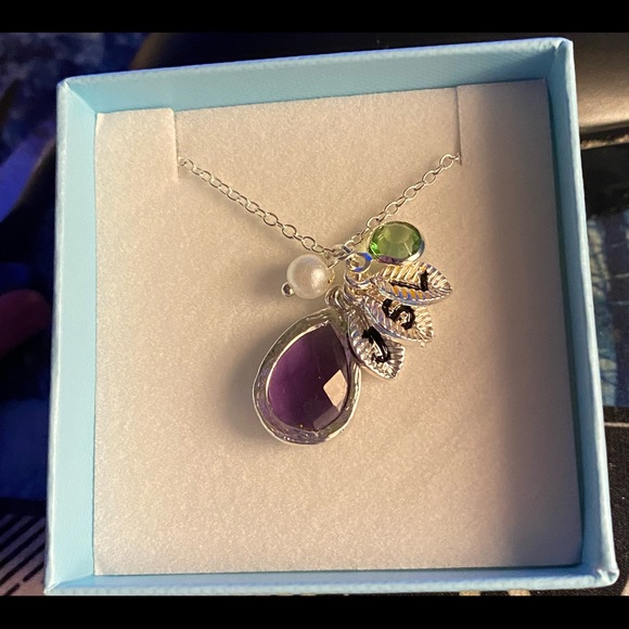 Amethyst Drop Necklace - Picture 2 of 4